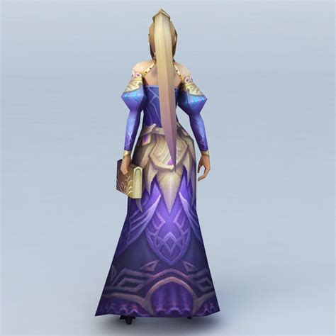 Female Sorceress Character 3d Model 3ds Max Files Free Download