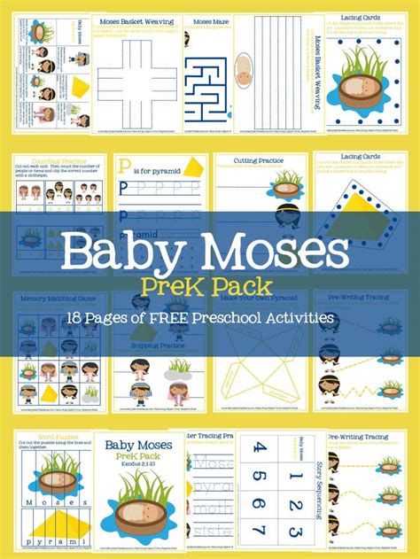 Color your own african safari vbs posters | oriental trading. FREE Baby Moses Prek Pack | Free Homeschool Deals