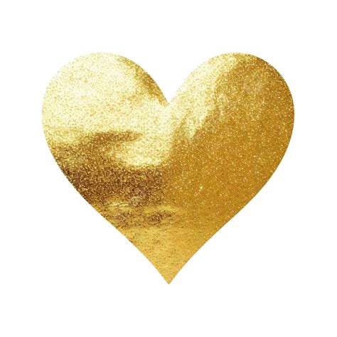 Gold Glitter Heart Outlined Gold Golden Glitter Png Transparent