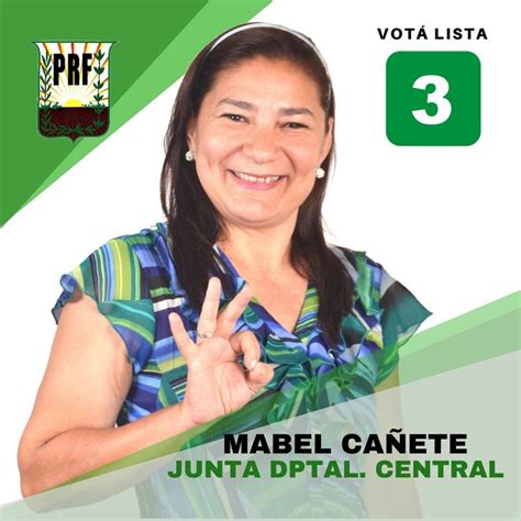 Mabel Cañete Concejal Departamental 2018