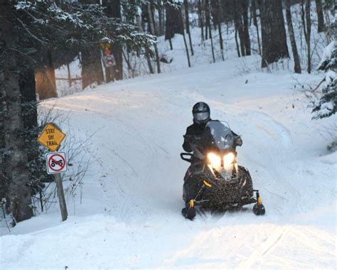 Snowmobile Trails Remain ‘good Traffic Heavy Free Apg
