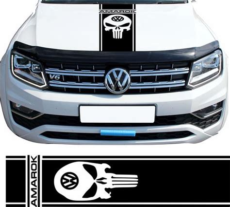 Volkswagen Amarok 1x Stripes Hood Graphics Vinyl Hood Decal Sticker