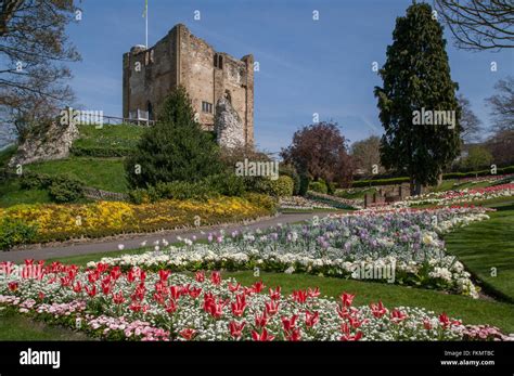 Guildford Castle Keep And Grounds Surrey England Stock Photo Alamy