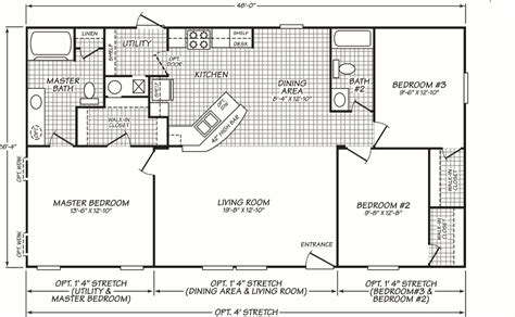 Double Wide Mobile Home Floor Plans 2 Bed With Porch Lovely Single