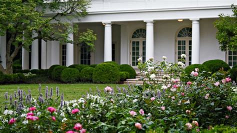 First Lady Melania Trump Unveils White House Rose Garden Restoration