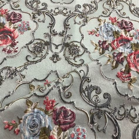 Satin Floral Jacquard Fabric Huayeah Textile