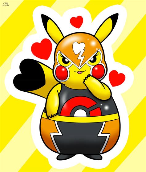Flirty Pikachu Libre By Alex13art On Deviantart