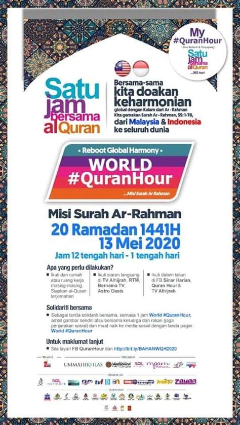 Untuk mengetahui perkembangan lanjut, kita terus sahaja bersama rakan setugas rahimah abdullah di lokasi. World Quran Hour 2020 | Akif Imtiyaz
