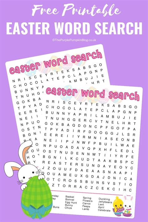 Easter Word Search Free Printable