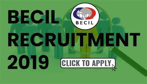 Government jobs seekers can get latest govt jobs notifications with various information such as govt vacancies, 10th govt jobs get ready for latest government jobs 2021 exams. BECIL Recruitment 2019: Jobs in Noida! 3895 vacancies ...
