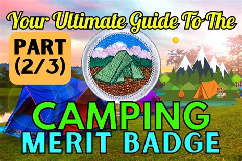 Camping Merit Badge Answers A Scoutsmarts Guide Scoutsmarts