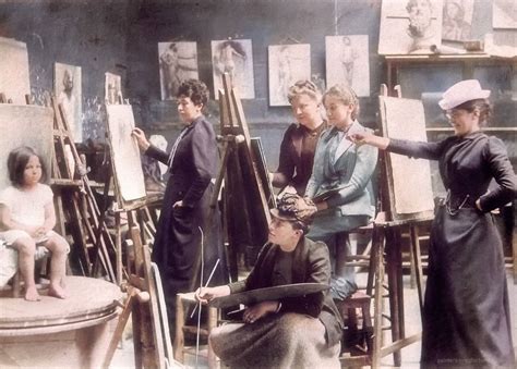 Life Drawing Class At The Académie Colarossi Paris 1890s In 2020