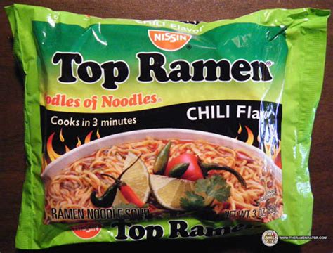 353 Nissin Top Ramen Chili Flavor Ramen Noodle Soup The Ramen Rater