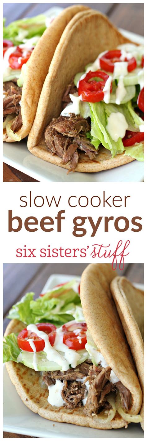 Slow Cooker Beef Gyros On So Easy And Delicious