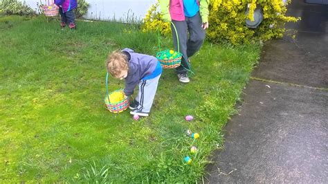 What to buy a 2 year old for easter. 2 year old throwing easter eggs - YouTube