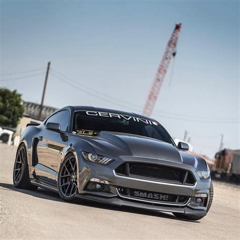 Gray Ford Mustang Proudly Wears Vorsteiner Wheels — Gallery