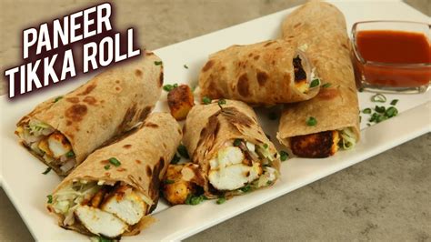 How To Make Paneer Tikka Roll Quick And Easy Paneer Kathi Roll Recipe