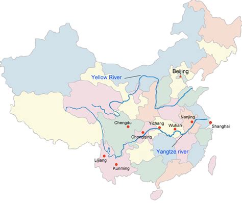 Yangtze River Maps Yangtze River Cruise Guide Yangtze Cruise