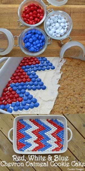 Cover A Cookie Cake With Red White And Blue Mms 29 Fun And Easy