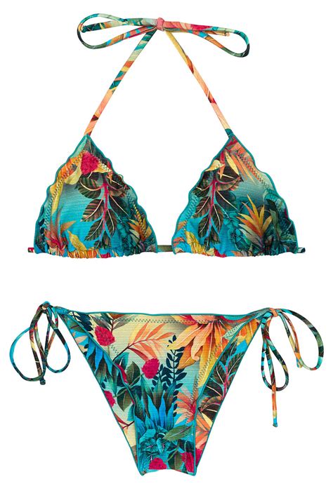 set paradise tri frufru two piece swimwear 2021 from rio de sol rio swim shop