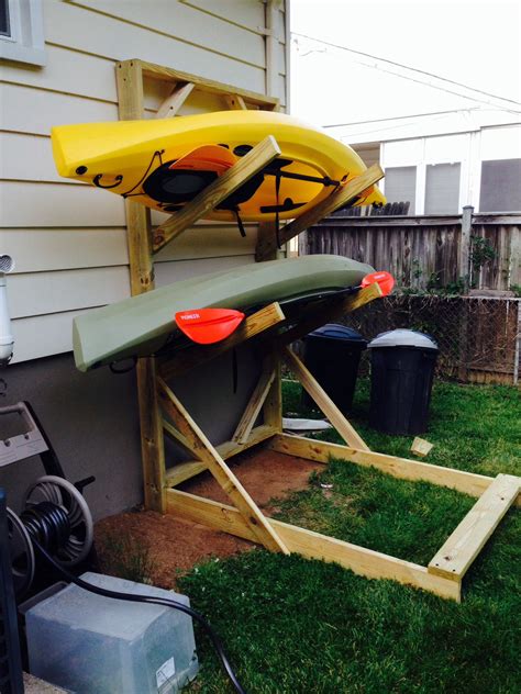 Complete Diy Outdoor Canoe Storage Rack