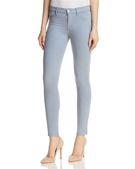 J Brand Anja Mid Rise Skinny Jeans In Yearling Women Jeans Denim