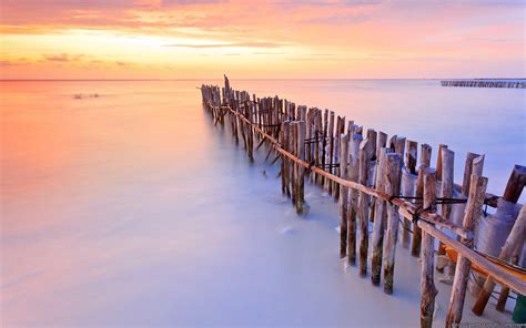 Wallpaper Sunset Sea Water Shore Reflection Sky Photography