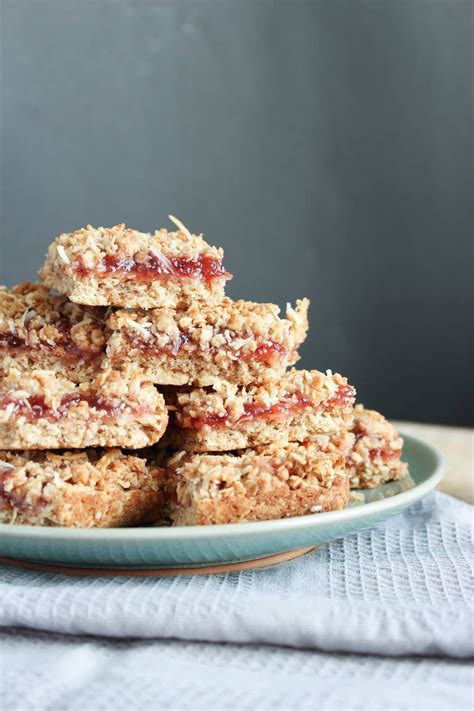 Vegan Strawberry Jam Oatmeal Bars The Conscientious Eater Recipe
