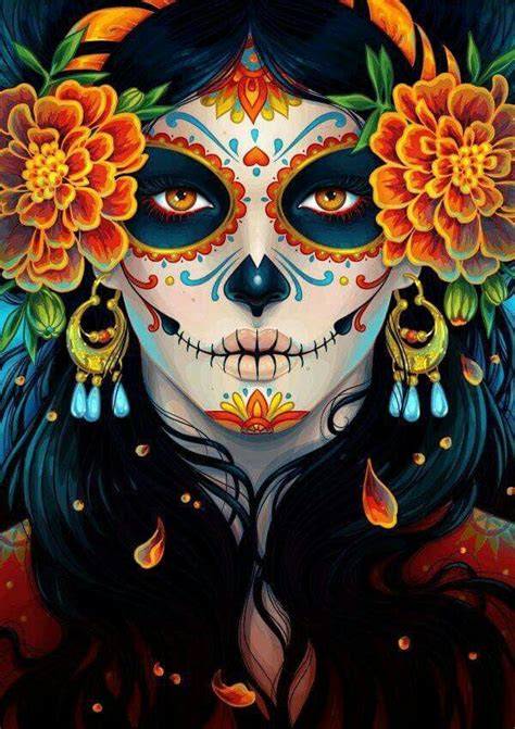 La catrina con su sombrero de flores le da color al concepto de muerte… Pin auf La Catrina