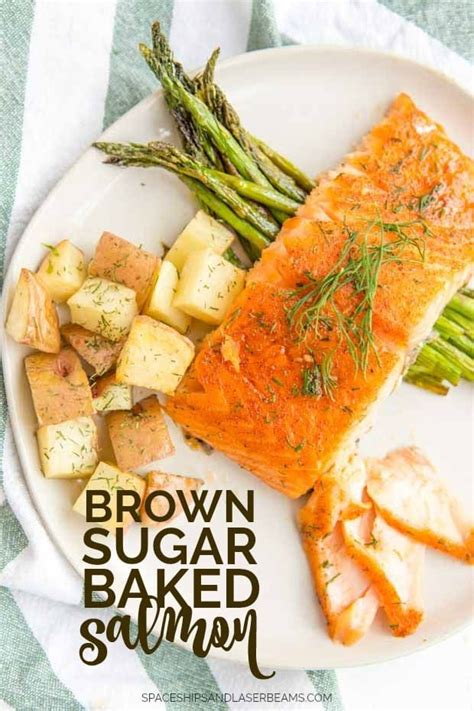 In a small bowl add the brown sugar, chili powder, paprika, italian seasoning and garlic powder. brown sugar baked salmon on a plate (With images) | Salmon ...