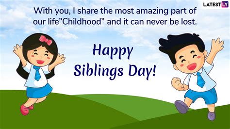 Siblings Day Date National Siblings Day 2020 Greetings For Brothers