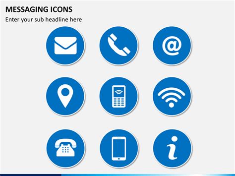 Messaging Icons PowerPoint | SketchIcbble