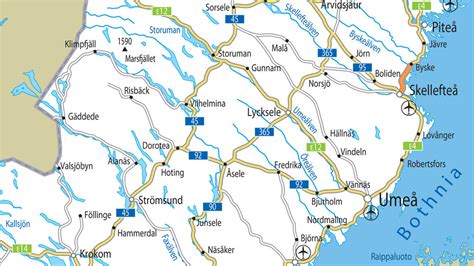 Sweden Road Map I Love Maps