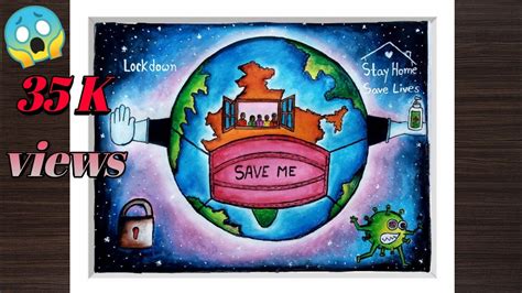 Total and new cases, deaths per day, mortality and recovery rates, current active cases, recoveries, trends and timeline. Lockdown in India | Stay home save lives drawing ...