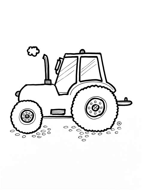 Tractor coloring page crafts and worksheets for preschooltoddler. Kleurplaat Boerderij Tractor GOP97 - AGBC