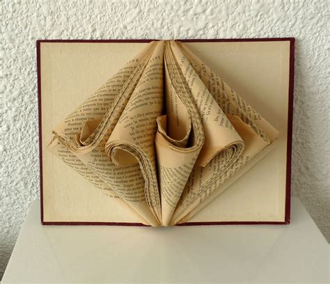 Book Art Sculpture Old Book Falzen Bücher Falten Anleitung Engel