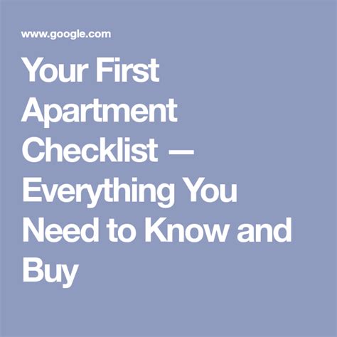 Apartment Essentials Your First Apartment Checklist Updater First