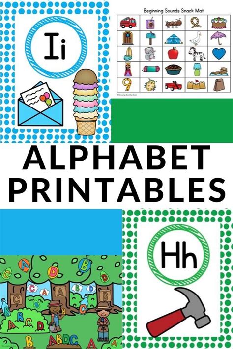 Pinterest Alphabet Printables