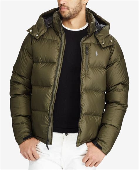 Polo Ralph Lauren Mens Water Repellent Down Jacket In Green For Men Lyst