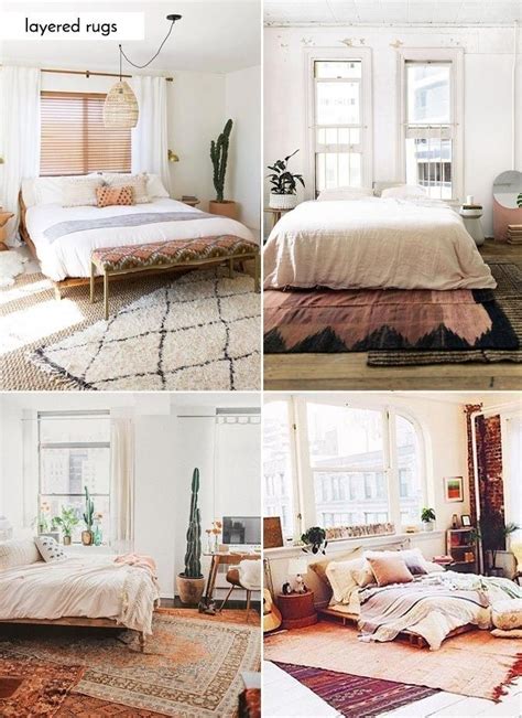 Birchlane.com has been visited by 100k+ users in the past month How To Create The Perfect Boho Chic Bedroom | Layered rugs ...