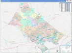 Montgomery County, PA Wall Map Color Cast Style by MarketMAPS - MapSales