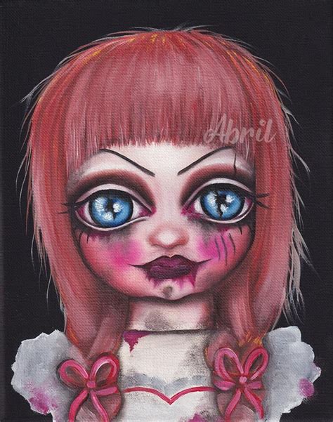 Are you looking for free annabelle doll templates? Annabelle - 8x10" Signed - Print in 2020 | Annabelle doll ...