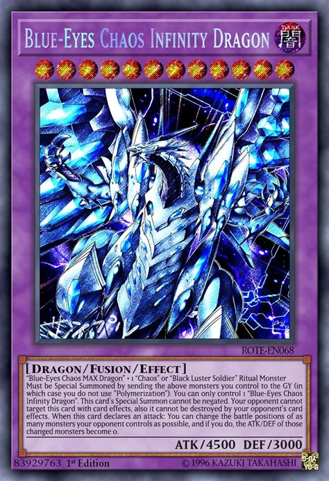 blue eyes chaos infinity dragon by chaostrevor on deviantart yugioh dragon cards custom