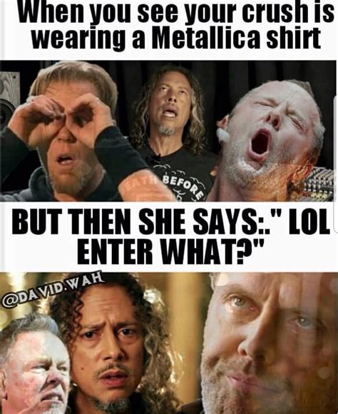 Pin By James Branner On All About Metallica Metal Music Funny