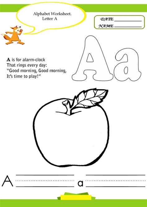 Alphabet Worksheets For Kindergarten Kindergarten