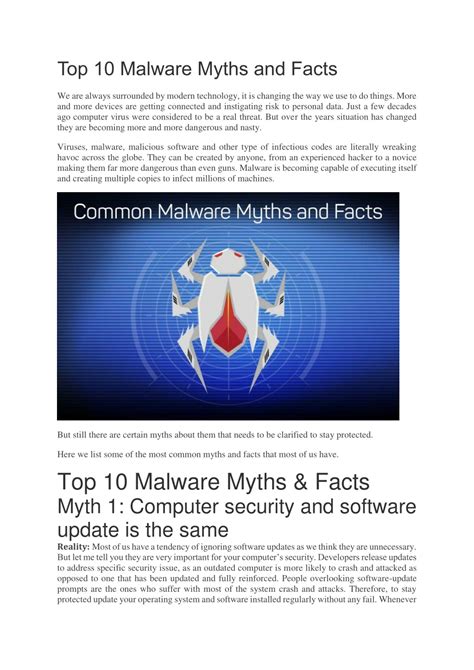 Ppt Top 10 Malware Myths And Facts Powerpoint Presentation Free Download Id8259191