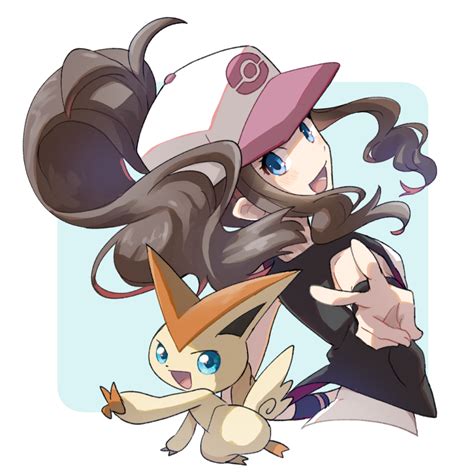 Hilda And Victini Pokemon And More Drawn By Miu Miuuu Danbooru