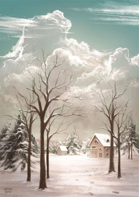 Winter Solace Digital 1768x2500px Art