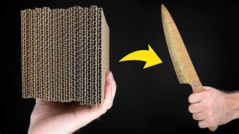 Cool Hack How To Make A Cardboard Knife Awesome Invention Youtube