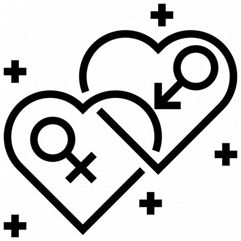 Female Gender Heart Male Sex Icon Download On Iconfinder